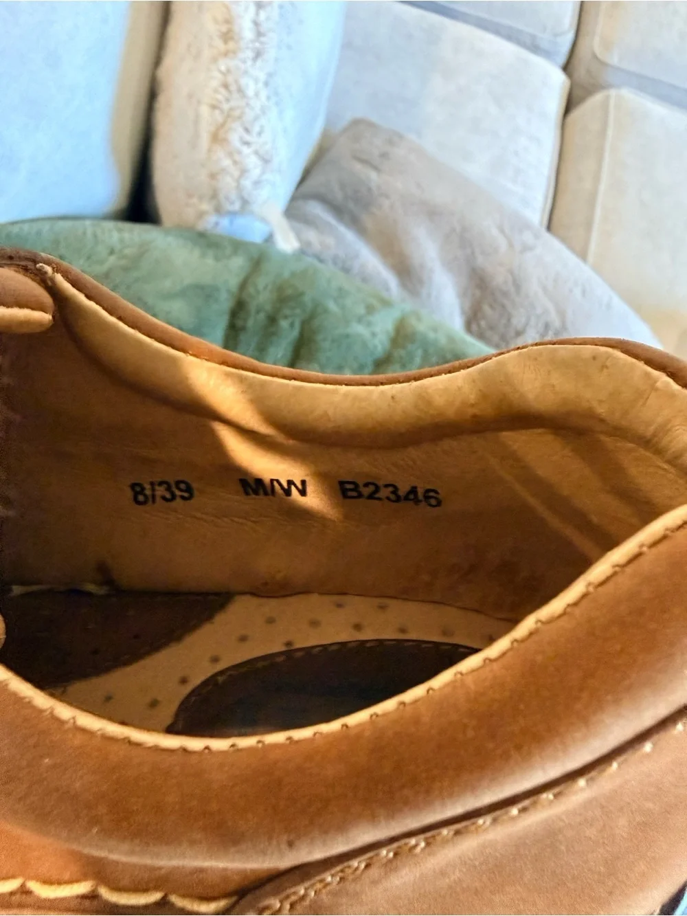 Born Men’s Leather Oxford Shoes Brown Lug Sole Comfort Size 9 Made Mexico